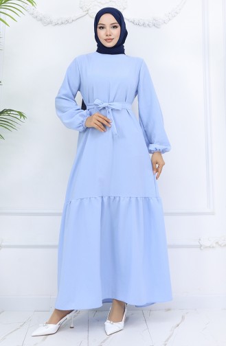 Eisblau Hijab Kleider 2007-01