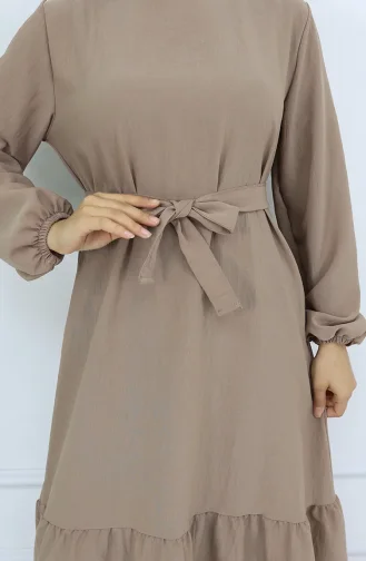 Aerobin Fabric Belted Dress 2007-02 Mink 2007-02