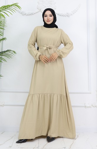 Beige İslamitische Jurk 2013-01