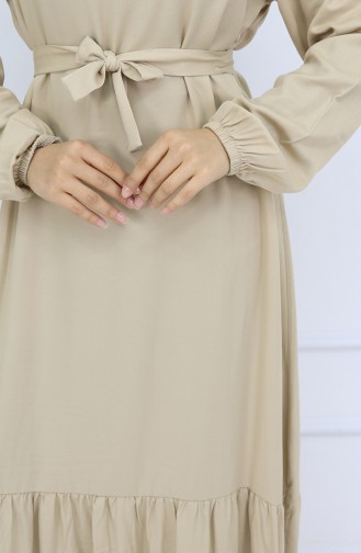 Beige İslamitische Jurk 2013-01