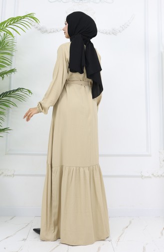 Beige İslamitische Jurk 2013-01