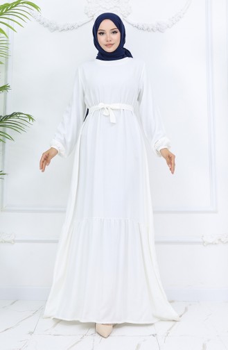 White İslamitische Jurk 2013-05