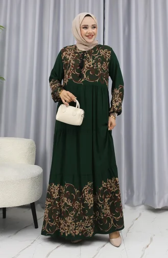 Robe à Motifs Aquatiques 4082-05 Vert émeraude 4082-05