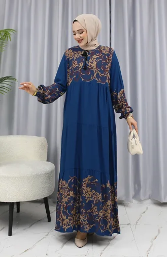 Waterpatroonjurk 4082-06 Petrol 4082-06