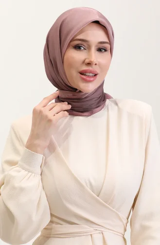 Kehribar Eşarp 70273-08 Koyu Kahverengi