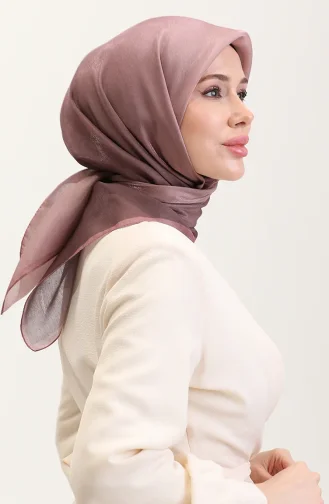 Kehribar Eşarp 70273-08 Koyu Kahverengi