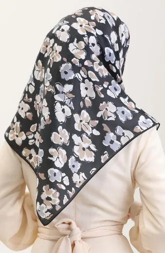 وشاح كريستال منقوش 70288-01 أسود 70288-01