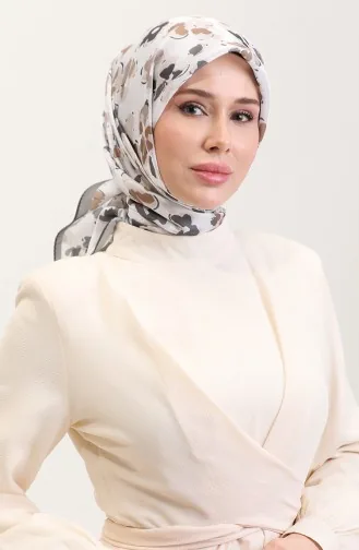 وشاح كريستال منقوش 70288-06 بيج 70288-06