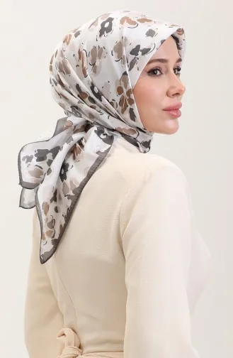 وشاح كريستال منقوش 70288-06 بيج 70288-06