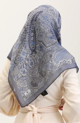 Kehribar Eşarp 70290-07 Kot Mavi