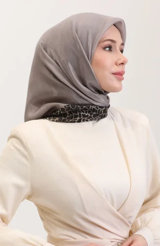 Etnik Kehribar Eşarp 70292-02 Vizon