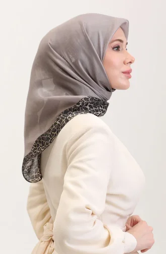 Etnik Kehribar Eşarp 70292-02 Vizon