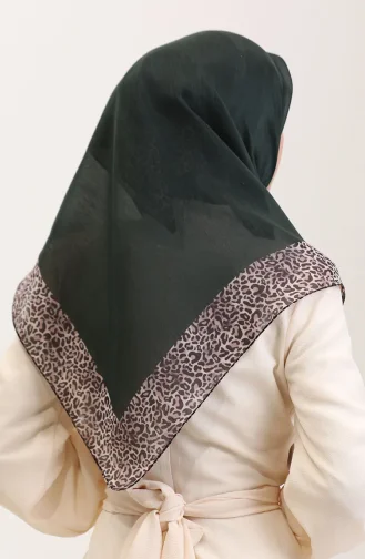 Etnik Kehribar Eşarp 70292-05 Zümrüt Yeşili