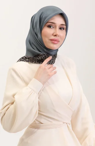 Etnik Kehribar Eşarp 70292-14 Füme