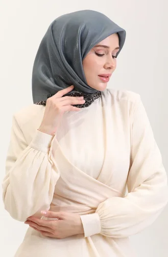 Etnik Kehribar Eşarp 70292-14 Füme