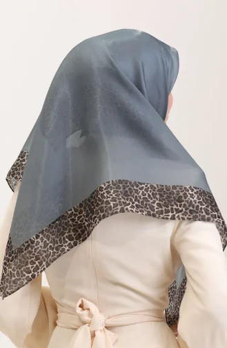 Etnik Kehribar Eşarp 70292-14 Füme