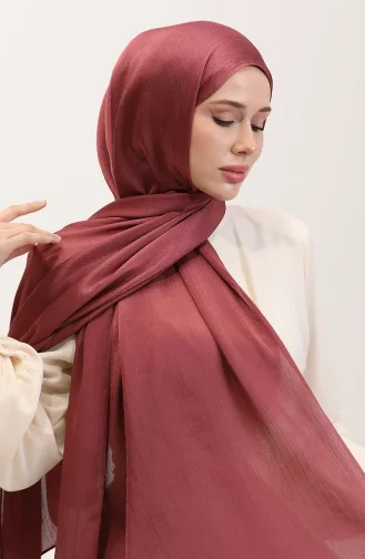 Jan Jan Şifon Şal 70239-40 Koyu Gül Kurusu