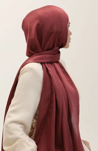 Jan Jan Şifon Şal 70239-40 Koyu Gül Kurusu