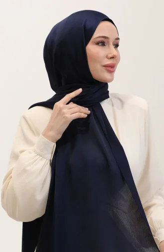Jan Jan Şifon Şal 70239-41 Lacivert