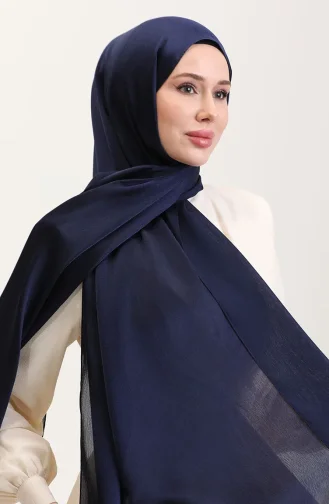 Jan Jan Şifon Şal 70239-41 Lacivert
