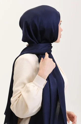 Jan Jan Şifon Şal 70239-41 Lacivert