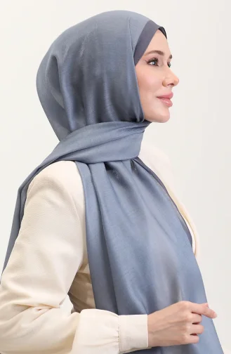 شال كهرماني فاخر 70274-04 رمادي دخاني 70274-04