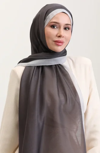 Kehribar Lüks Şal 70274-08 Toprak Gümüş Gri