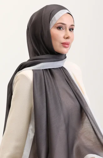 Kehribar Lüks Şal 70274-08 Toprak Gümüş Gri