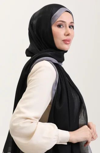 Amber Luxe Sjaal 70274-12 Zwart Grijs 70274-12