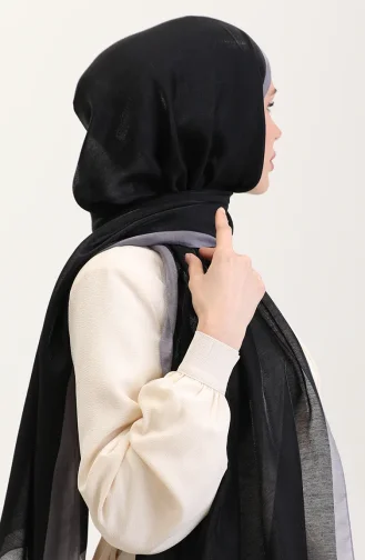 Amber Luxe Sjaal 70274-12 Zwart Grijs 70274-12