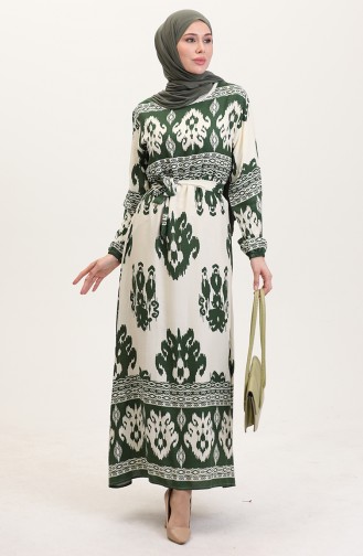 Smaragdgrün Hijab Kleider 0006-05