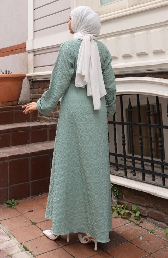 Unreife Mandelgrün Hijab Kleider 2020-06