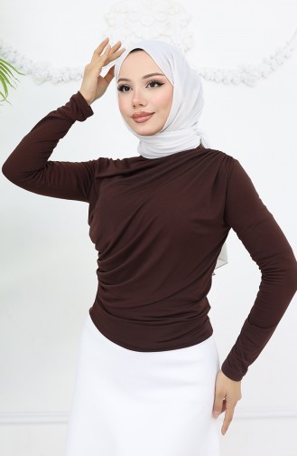 Brown Blouse 71264-02