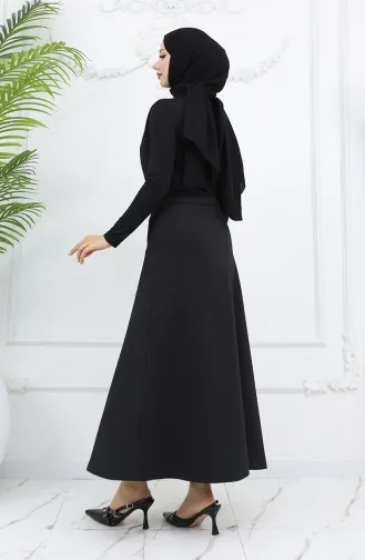 Rollkragenbluse 71264-05 Schwarz 71264-05