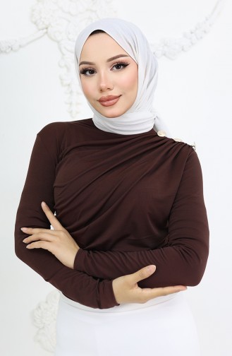 Brown Blouse 71267-03