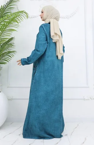 Şile Cloth Authentic Kleid 2027-05 Petrol 2027-05