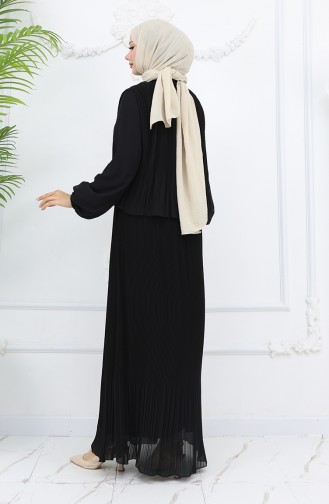 Black İslamitische Jurk 2044-01