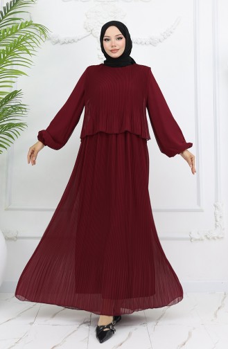 Robe Hijab Bordeaux 2044-06