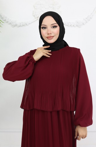 Robe Hijab Bordeaux 2044-06