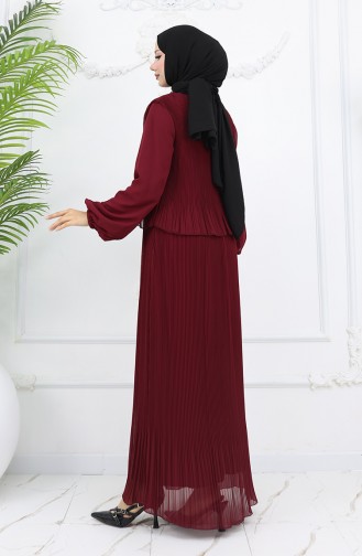 Robe Hijab Bordeaux 2044-06