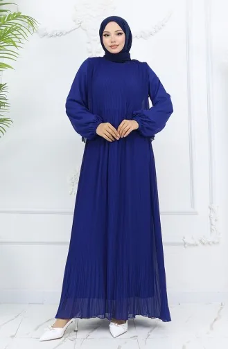 Pleated Multi Chiffon Dress 2044-09 Parliament Green 2044-09