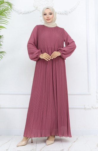 Dusty Rose Hijab Dress 2044-10