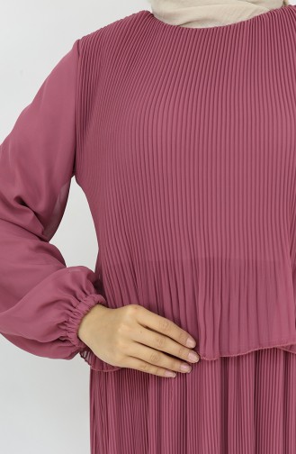 Dusty Rose Hijab Dress 2044-10