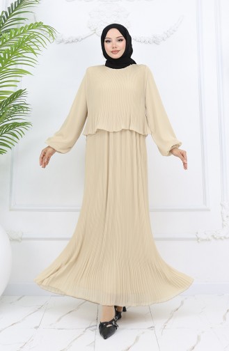 Robe Hijab Beige 2044-11