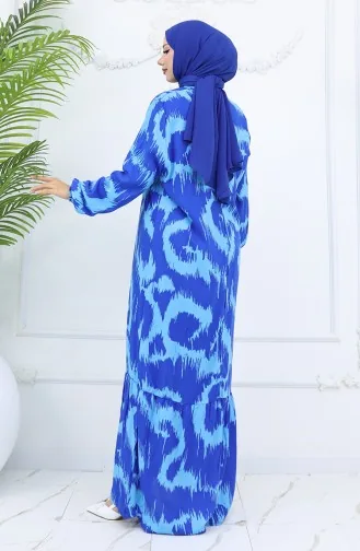 فستان منقوش من قماش الفيسكوز 2019-04 ساكس 2019-04