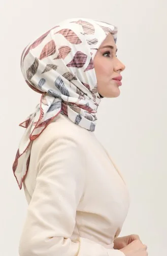 Desenli Eşarp 70289-11 Bakır