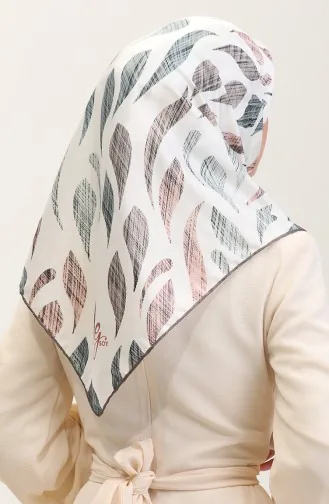 Desenli Eşarp 70289-12 Çağla Yeşili