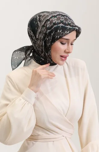 Kehribar Eşarp 70291-01 Petrol Mavisi