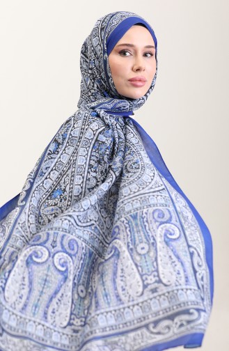 Châle Doux à Motifs Ethniques 90188-01 Saks Gris 90188-01