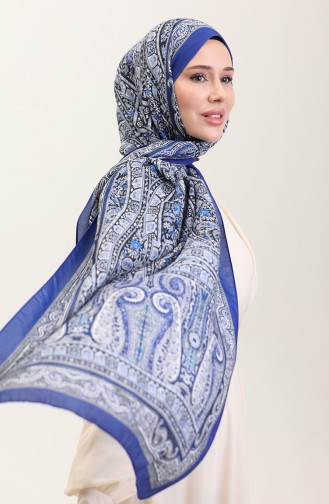 Châle Doux à Motifs Ethniques 90188-01 Saks Gris 90188-01